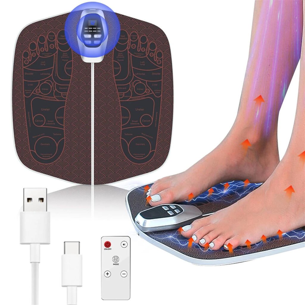 WOOKY EMS Foot Massage Mat Foot Therapy Machine